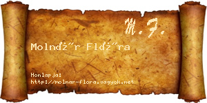 Molnár Flóra névjegykártya
